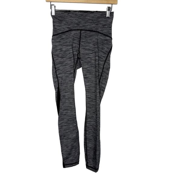 Lululemon 4 Train Times 7/8 Pant 25" Wee Are From Space Black Slate Legging - Picture 1 of 9
